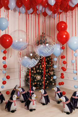 Сет "Снеговик с пингвинами"