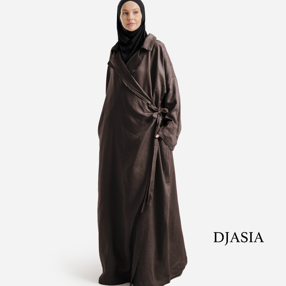 КИМОНО С ОТЛОЖНЫМ ВОРОТНИКОМ LAYALI LINEN