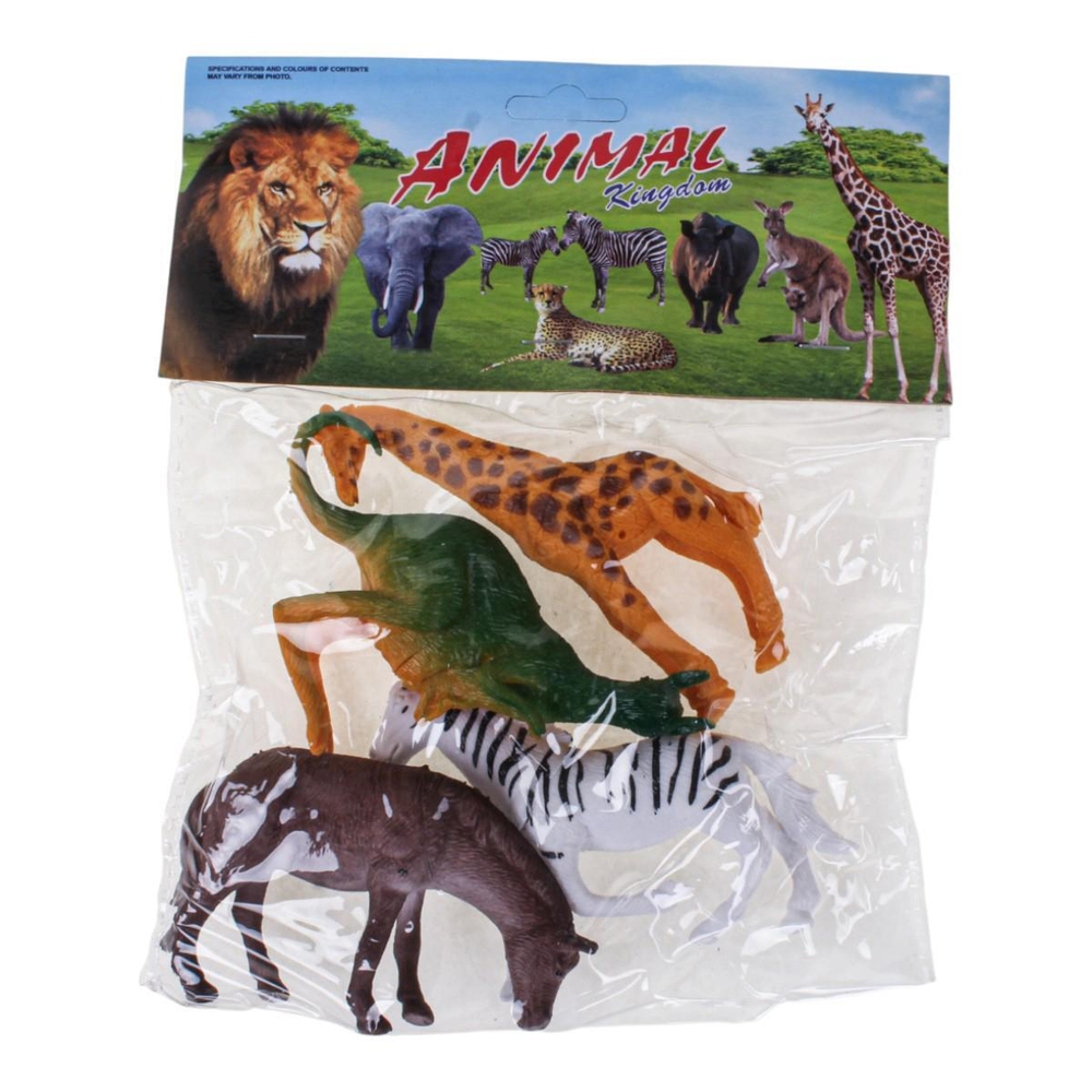 Набор диких животных 4шт, пакет DY518-7