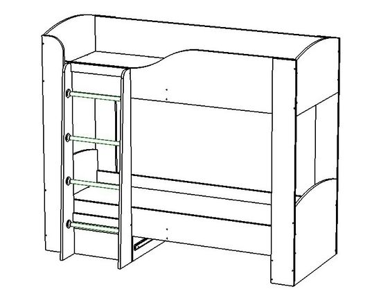 Кровать ЛАВОРО-2   1800-700 /1832*1646*918/ анкор светлый