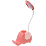 Настольная лампа «Sweet - Слоненок» 13*7*12.5 см LED с подстаканником, USB 0.6-3W, Розовый