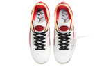 OFF-WHITE x Jordan Air Jordan 2 Retro Low SP "White and Varsity Red" deconstructed shock absorption, non-slip, lightweight, low-cut retro basketball shoes for men and women with the same style of white and red