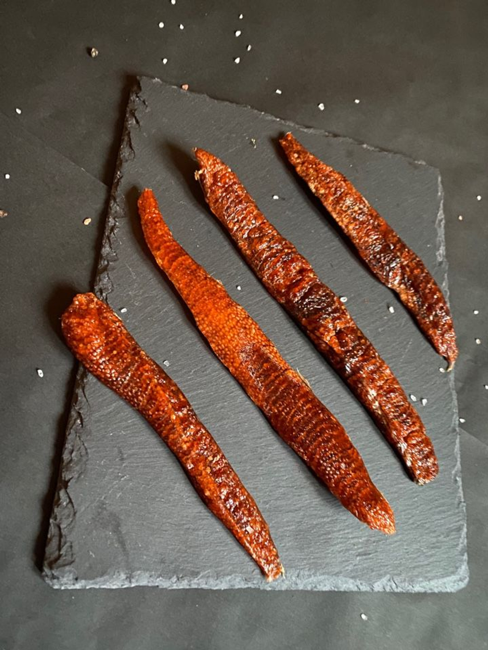 икра форели вяленая, подкопченая, слабосоленая - истык форели- 100 грамм