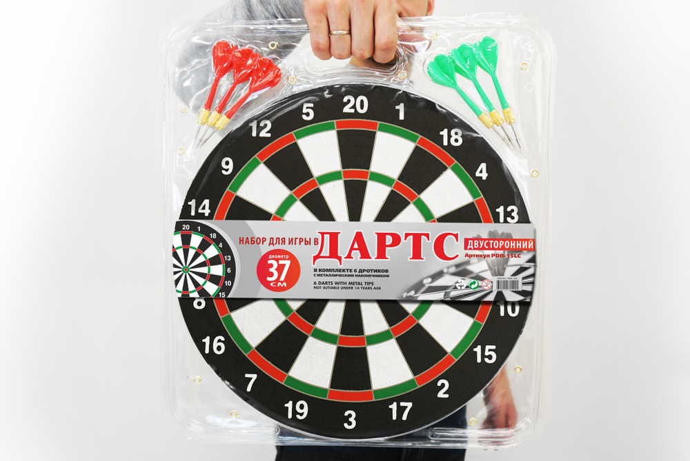 Набор для игры в дартс 37 см с дротиками
