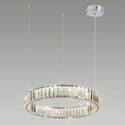 4930/30L L-VISION ODL24 591 хром/прозрачный металл/хрусталь Люстра LED 30W 4000K 3570Лм VEKIA