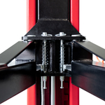 Подъемник электрогидравлический 4т 110-1900мм 2-х стоечный 220В верх.синхрон. (ручн. спуск) GTE