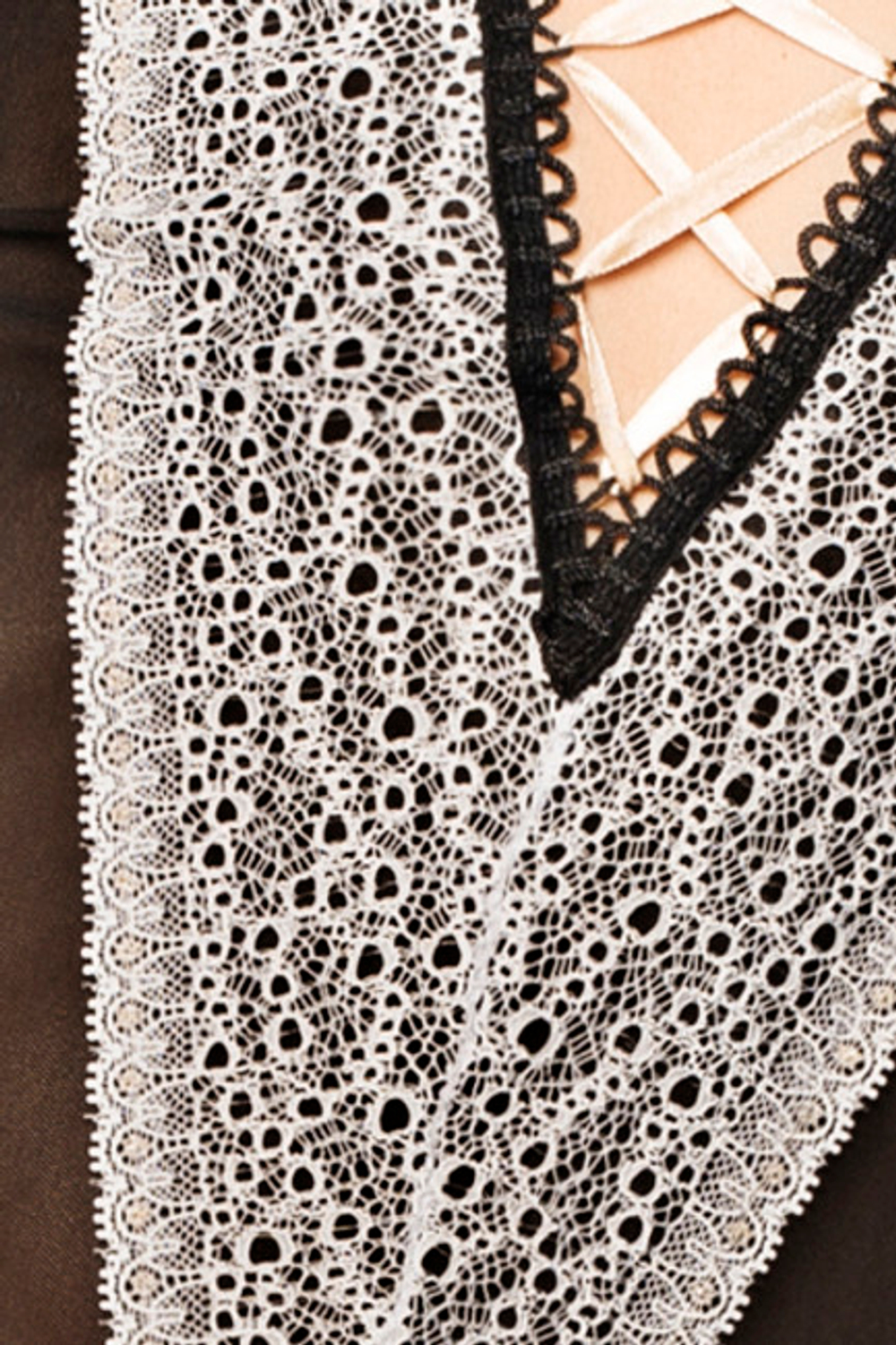 Сексуальное ками Shirley Corset SM (42-44) (Цвет: черный, белый)