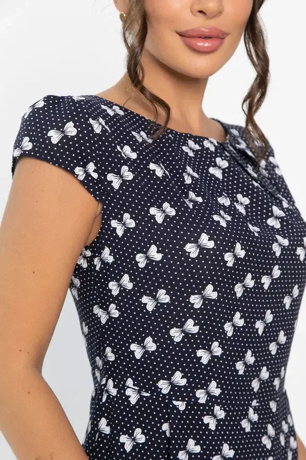 Платье Габриэль (синее/бантики) П13954-10М LT Collection