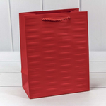 Пакет подарочный 18х23х10см Премиум "Престиж" (Красный)