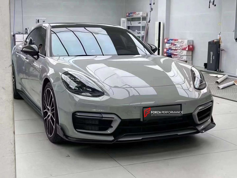 Карбоновая губа переднего бампера для PORSCHE PANAMERA 971 GTS 2020+
