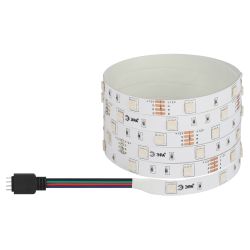 Светодиодная лента ЭРА LS5050-7,2-30-12-RGB-IP20-2year-5m многоцветная
