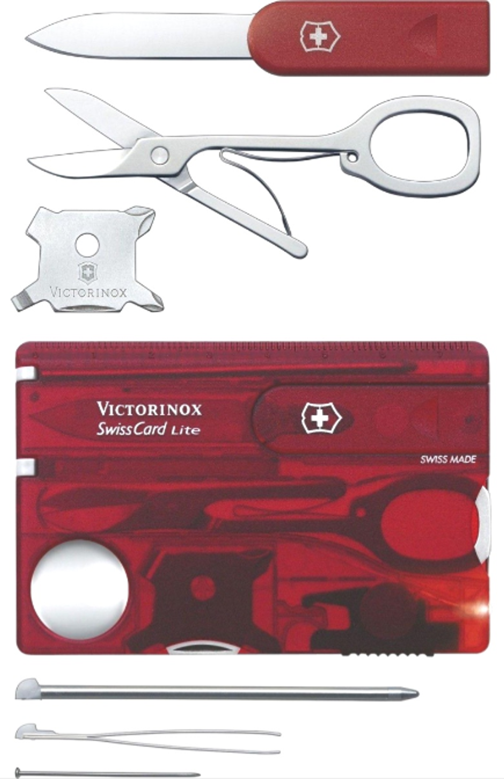 Швейцарская карточка Victorinox SwissCard Lite Red 0.7300.T