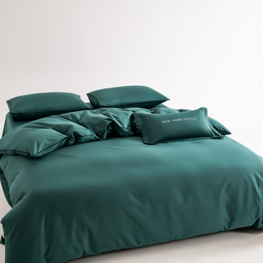 КПБ Однотонный Сатин Элитный OCE009, 2 спальный, 4 наволочки