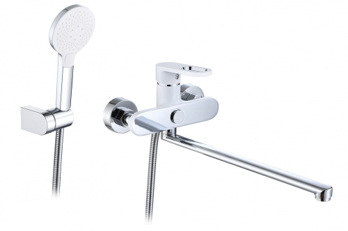 22016-F Смеситель для ванны (белый) латун HANSEN  (10/1шт)