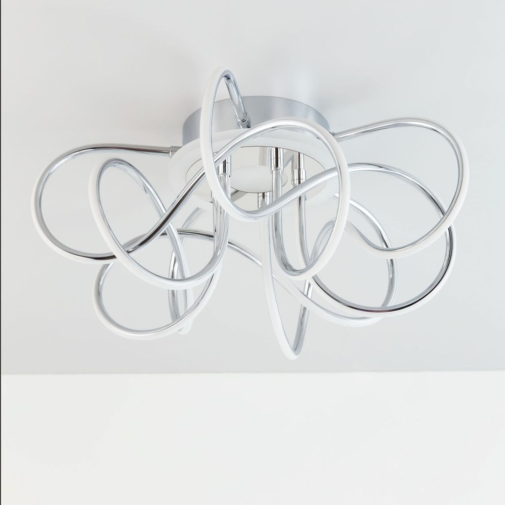 Citilux Джемини Смарт CL229A151E RGB Умная люстра Хром