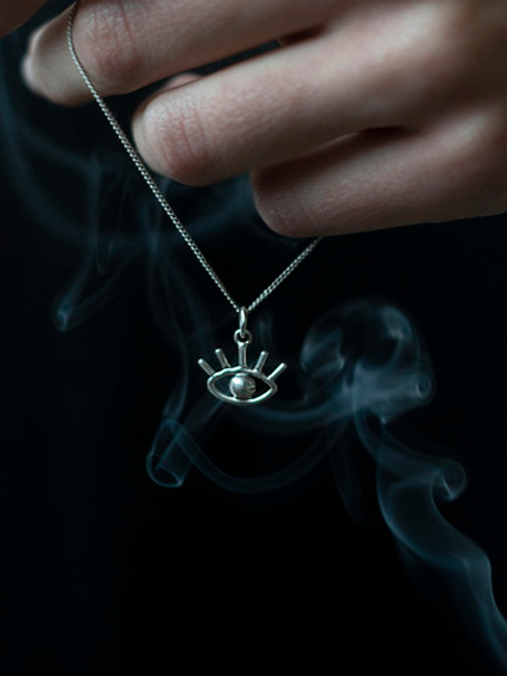 Подвеска ГЛАЗ-2 с цепочкой, серебро