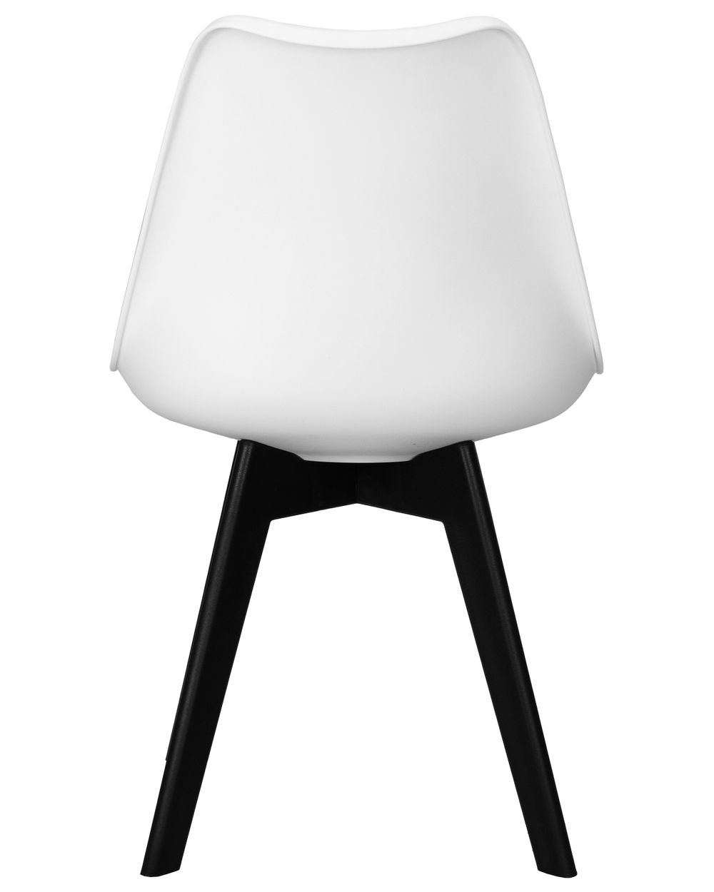 Стул обеденный DOBRIN HARRY (цвет сиденья белый (W-02), ножки пластик черные (В-03))