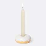 Подсвечник fast food, donut, D7 см, белый