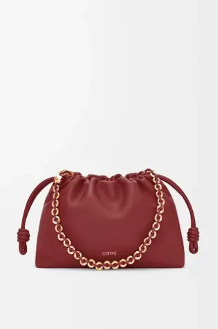 Loewe Сумка Flamenco среднего размера из мягкой кожи ягненка наппа, красный