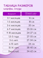 Снуд для девочки осенний вязаный