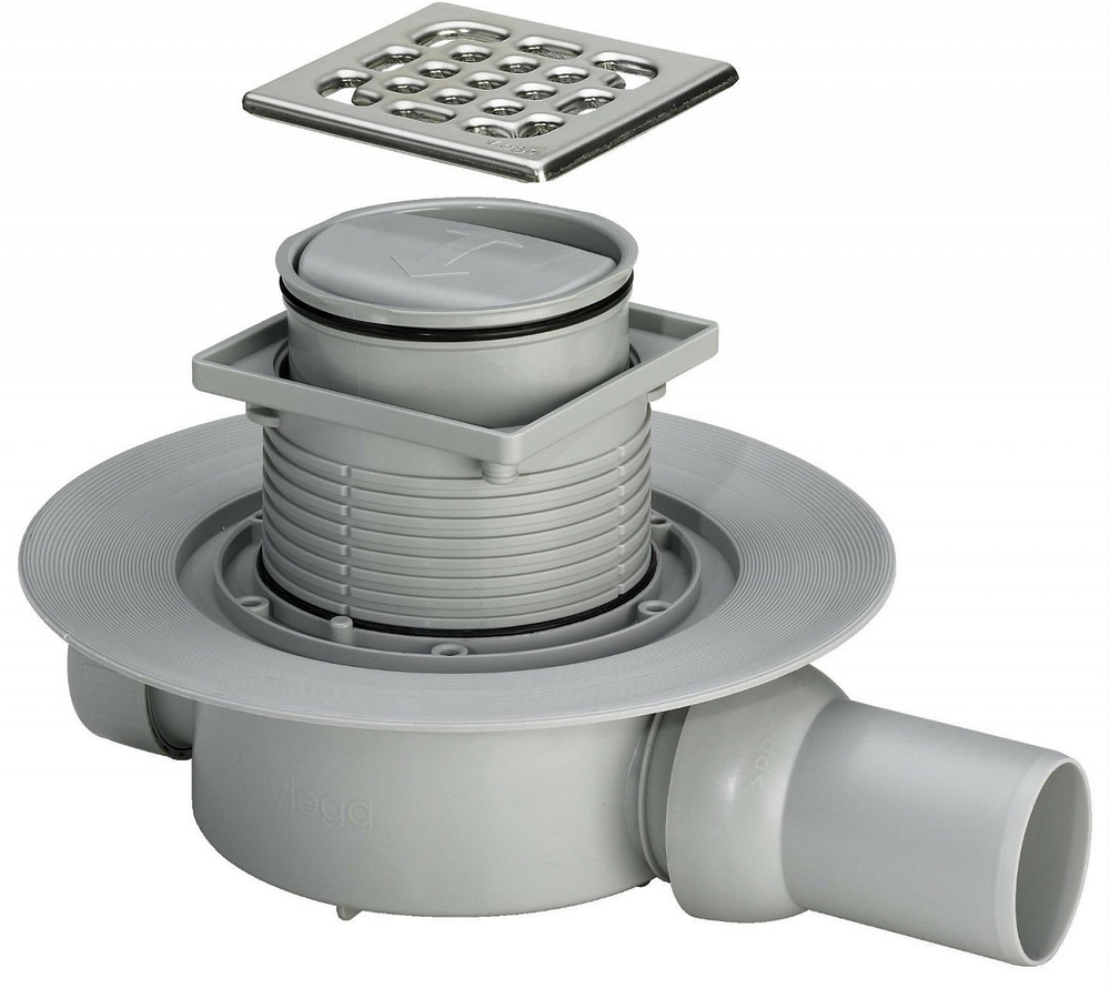 Трап с сухим затвором Viega 100х100 583217