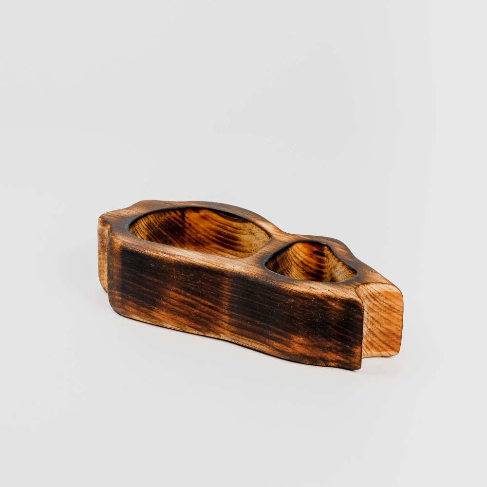 Менажница "Муми-тролли" из Сибирского кедра