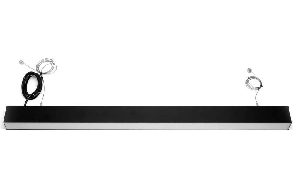 Светильник LED линейный СЛИМФЛЕШ VS310 75W-9500Lm 6000К Опал IP40 с БАП на 3ч чёрный 1230х66х65мм