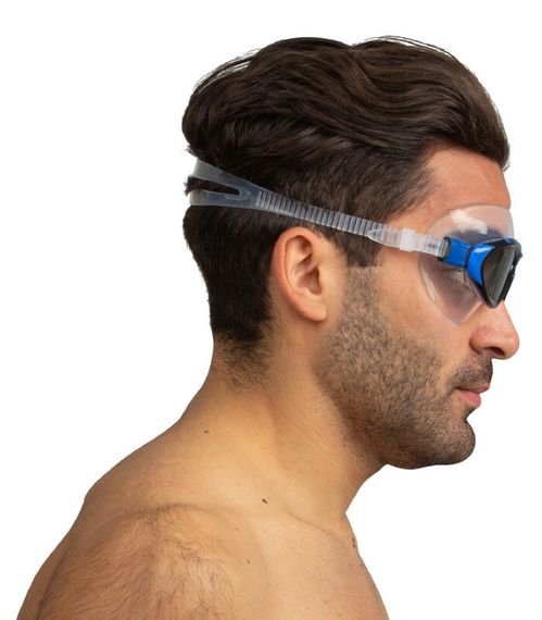 Очки-маска для плавания Seac Profile тонированные стекла черный/синий