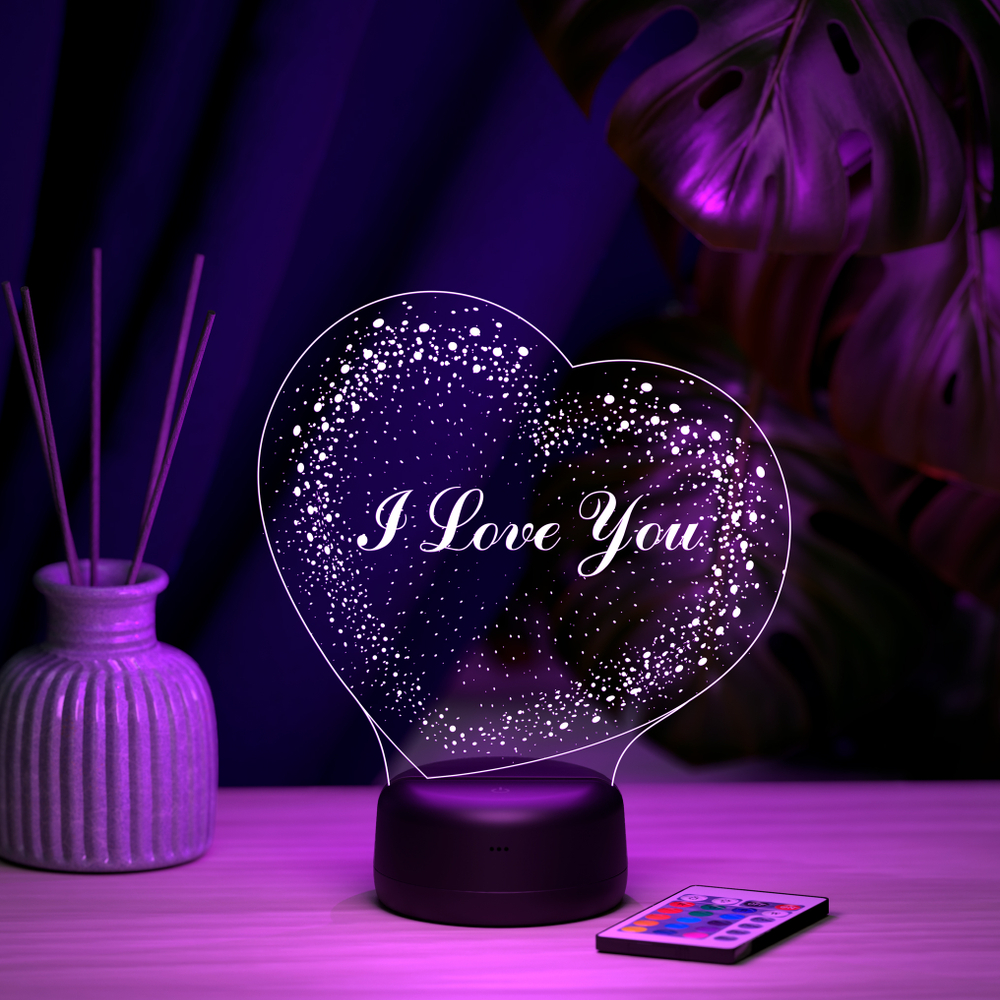 Ночник "Звёздное сердце - I love you"