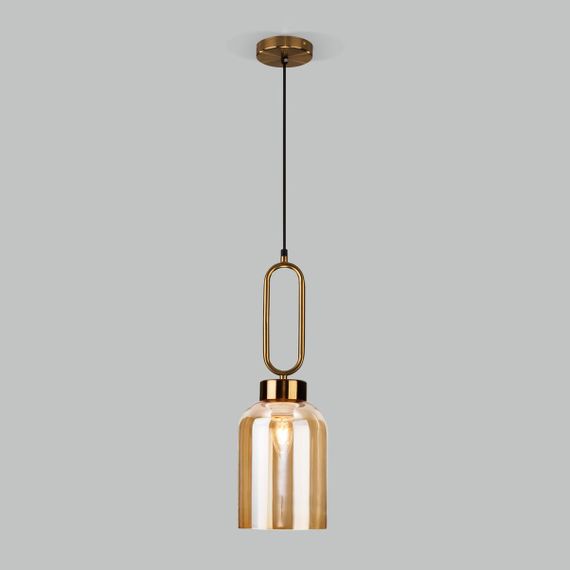 Подвесной светильник Eurosvet Flou 50229/1 янтарный