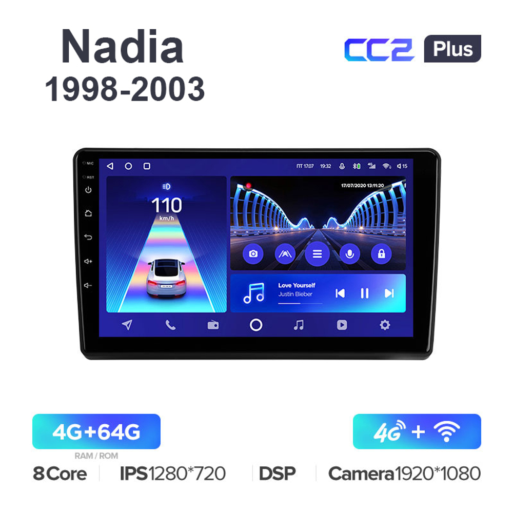 Teyes CC2 Plus 10,2"для Toyota Nadia 1998-2003
