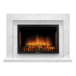 Каминокомплект:ОчагElectrolux EFP/P-2520LS с порталом Simple 25 белый мрамор