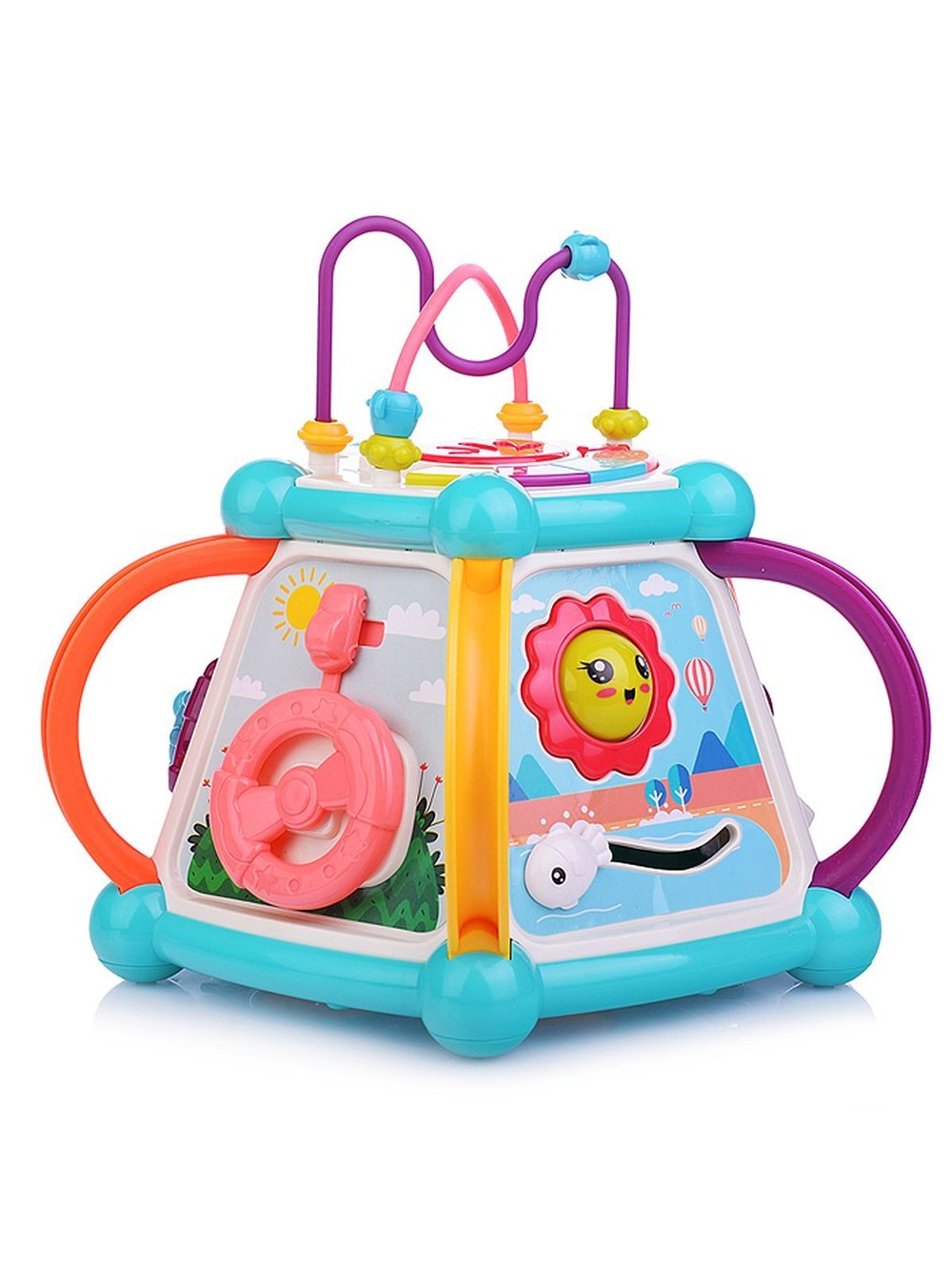 Бизиборд Кубик развивающая игрушка для детей (668-32)