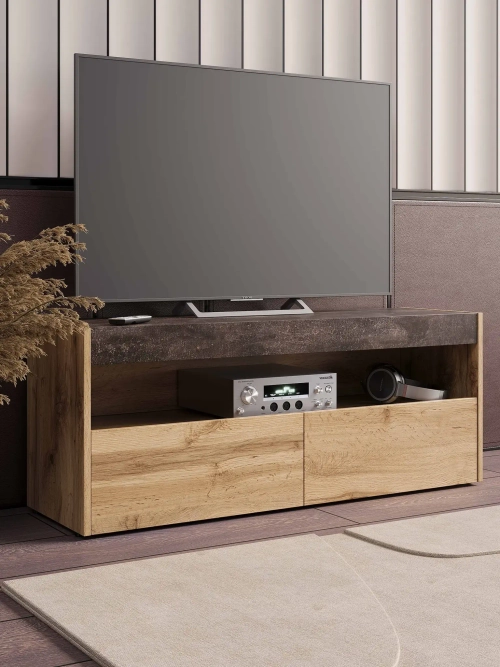 ТВ тумба Вегас Дуб Вотан/Ателье темн.