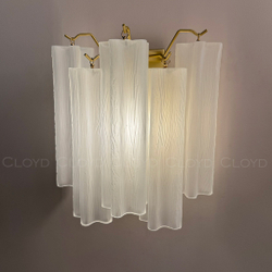 Бра Cloyd ANNO-C W1 / выс. 29 см - латунь светл. - белое матовое стекло (арт.20468)