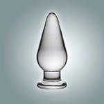Анальная втулка из стекла - 11 см. (Цвет: прозрачный)