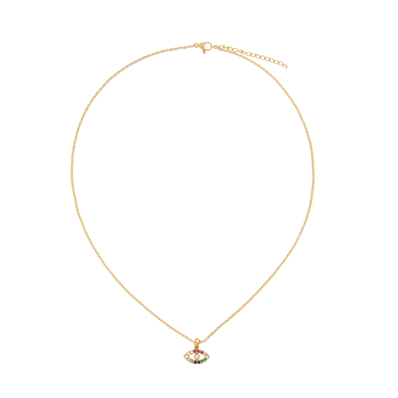 Колье Мини Мульти Глаз