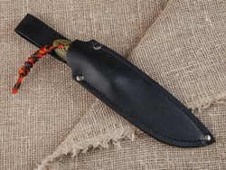 Нож для бушкрафта "Канадец", сталь VG-10/Elmax, рукоять G10 (жёлтая)