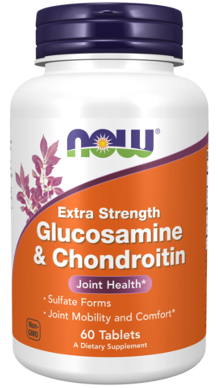 NOW Foods, Глюкозамин & хондроитин, Extra Strength Glucosamine & Chondroitin, 60 таблеток