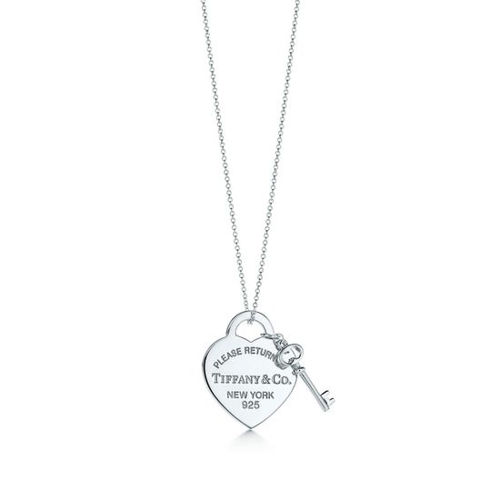 Подвеска Tiffany & Co. Heart Tag with Key Pendant