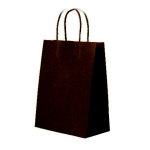 Пакет бумажный 240х300х140 ЧЕРНЫЙ с цена за 1