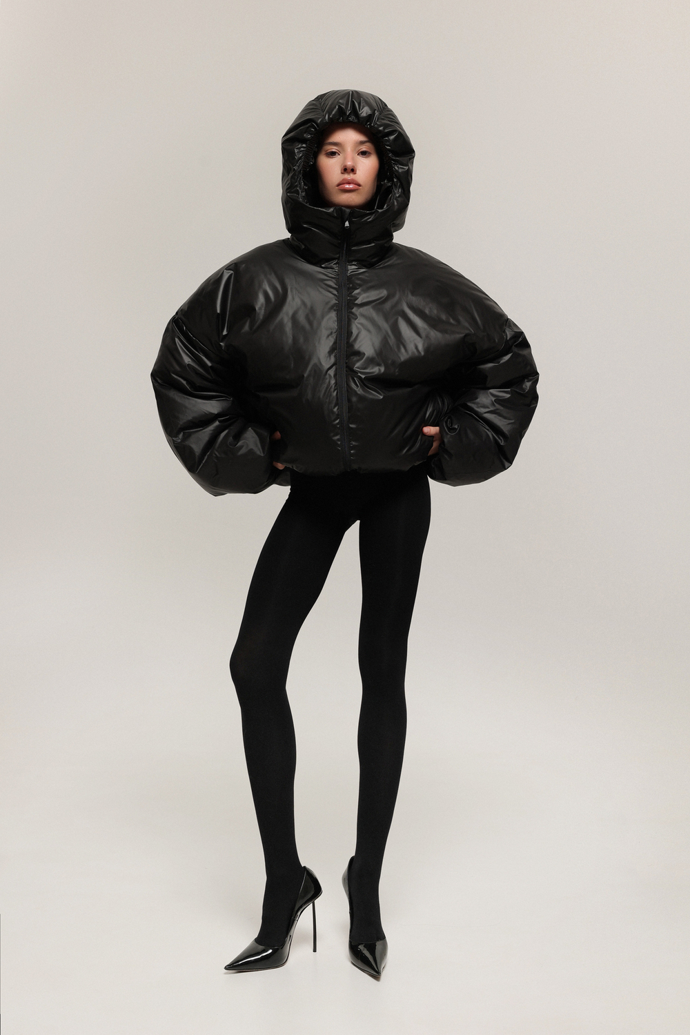 Пуховик укороченный