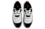 Middle-aged children Jordan Air Jordan 11 retro low “concord breed” PU non-slip shock absorption wear-resistant low-cut retro basketball shoes Kang buckle black and red