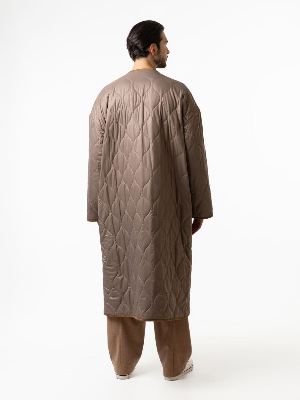 Куртка Dryg стежка длинная песочная