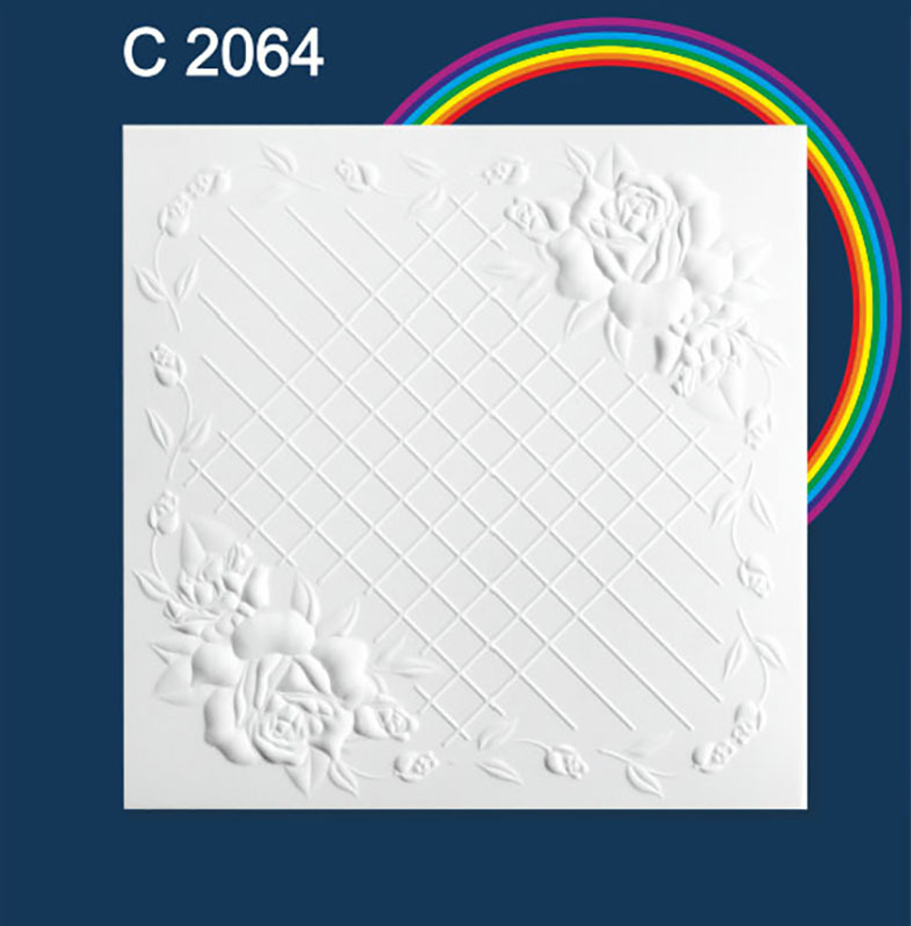С2064/Плита потолочная(21 уп) Агат  бежевый