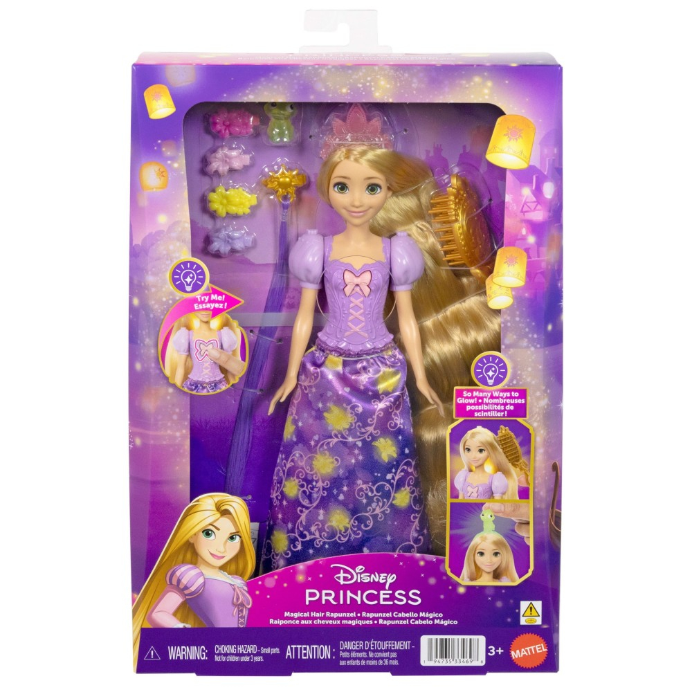 Disney Princess - Лалка Рапунцель Набор Волшебные Волосы с Подсветкой JHL46