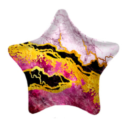 Р 18" Звезда Розовый мрамор