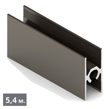 ЭКО Рамка средняя двери - центральный ригель (5,40 м) бронза матовая (AL) (AE0452) Aristo (Акция)