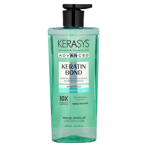 Kerasys, Advanced, шампунь с кератином, очищающий, 600 мл (20,2 жидк. Унции)