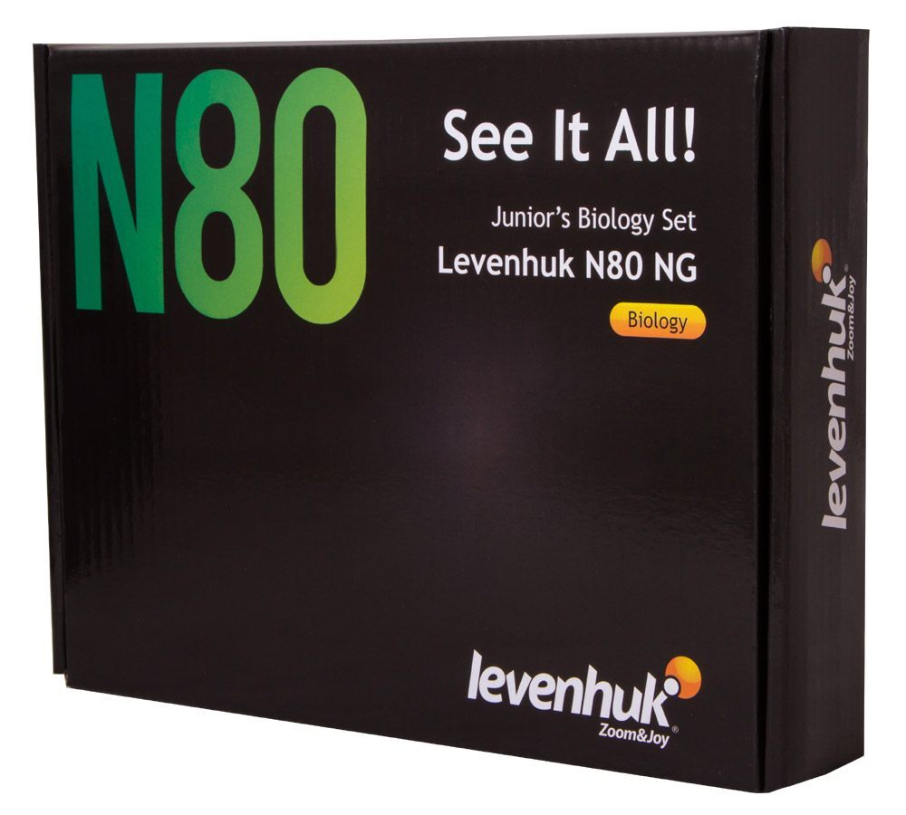 Набор микропрепаратов Levenhuk N80 NG «Увидеть все!»